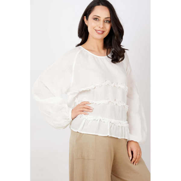Horizontal Frill Top