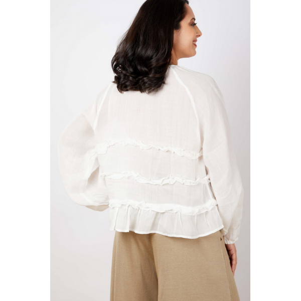 Horizontal Frill Top