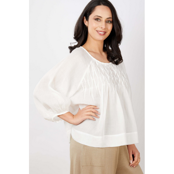 Pleated Stitch Top