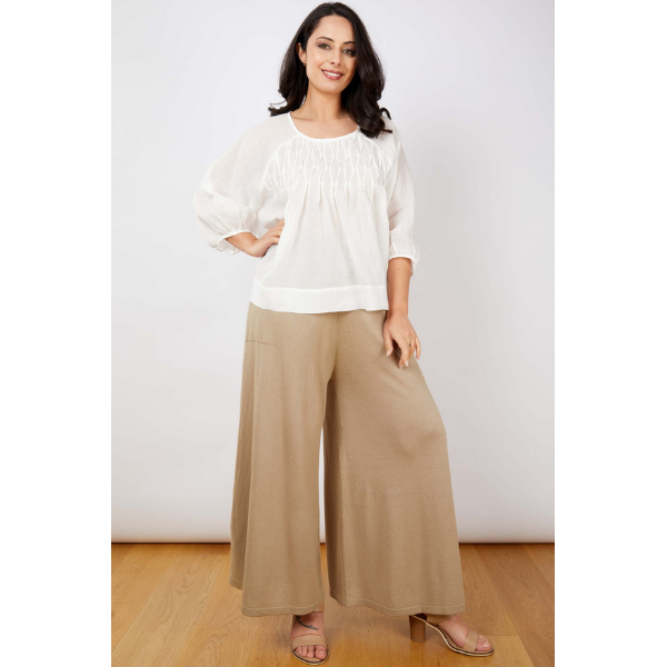 Pleated Stitch Top