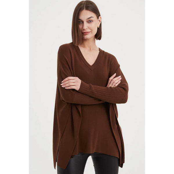 V Neck Batwing Knit