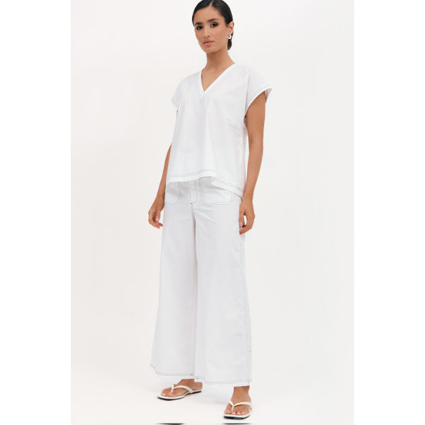 Ainsley Poplin Patch Pocket Pant