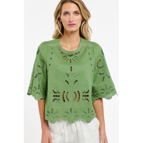 Annie Embroidered Top