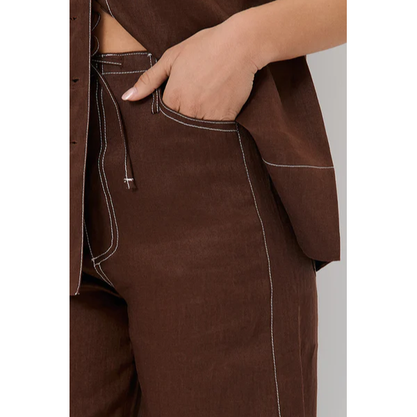 Chandler Drawstring Linen Pants