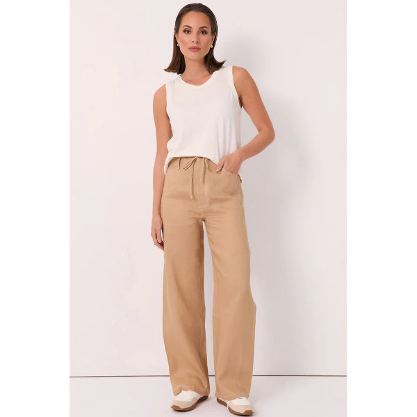 Chandler Drawstring Linen Pants