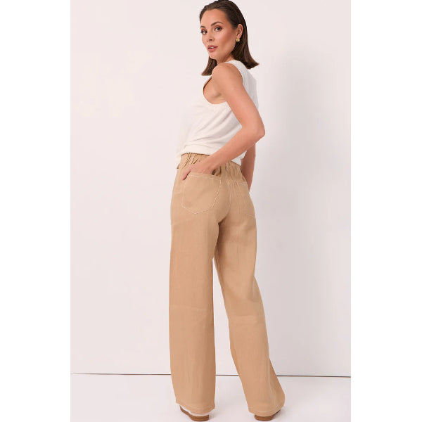 Chandler Drawstring Linen Pants