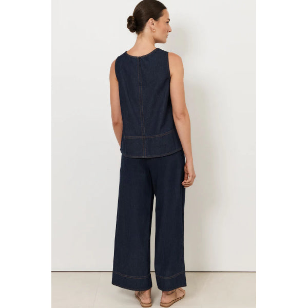 Dillon A-Line Light Weight Denim Top