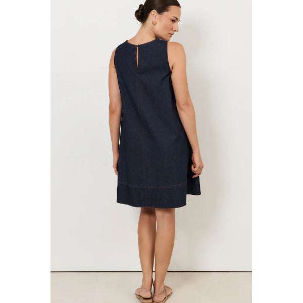 Dillon A-Line Light Weight Denim Dress
