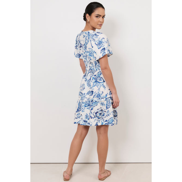 Eliana Short Sleeve Short Dress