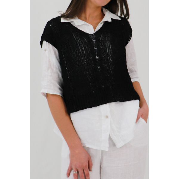 Enrica Cable Knit Vest
