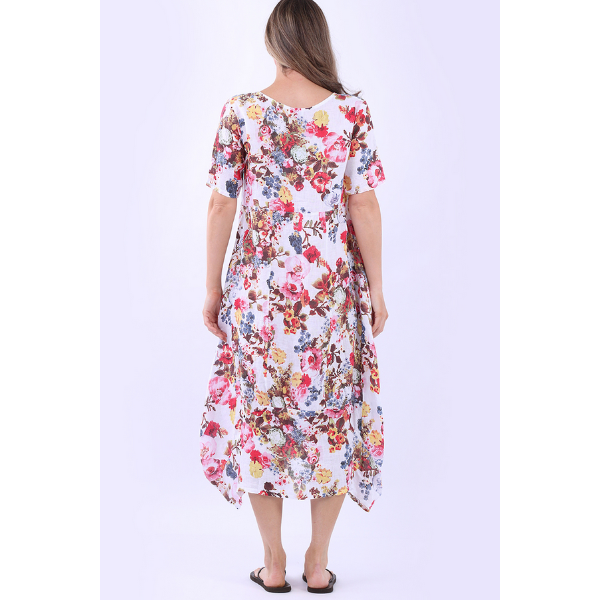 Eve Meadow Bloom Linen Dress