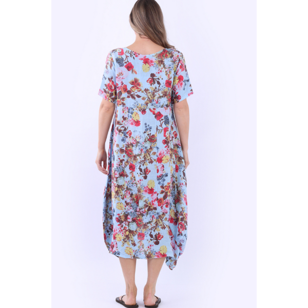 Eve Meadow Bloom Linen Dress