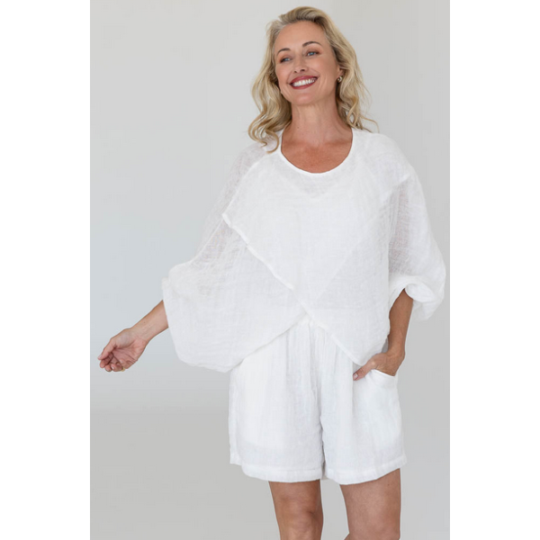 Kosa Reversible Linen Top