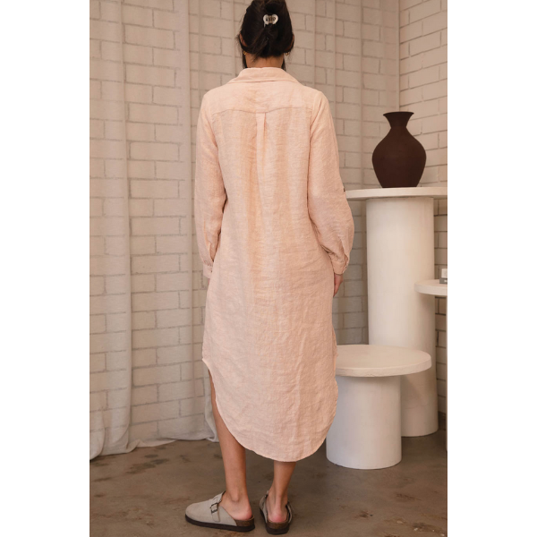 Fundamental Linen Shirt Dress