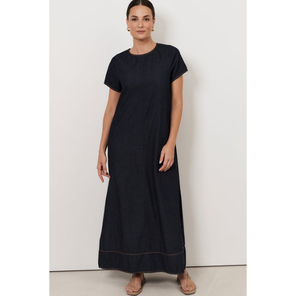 Lottie Light Weight Denim Maxi Dress
