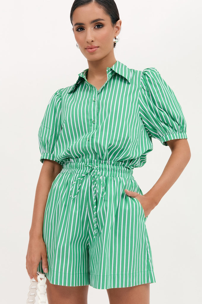 Louise Poplin Stripe Shirt