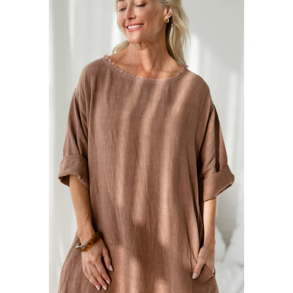 The Malle Linen Dress