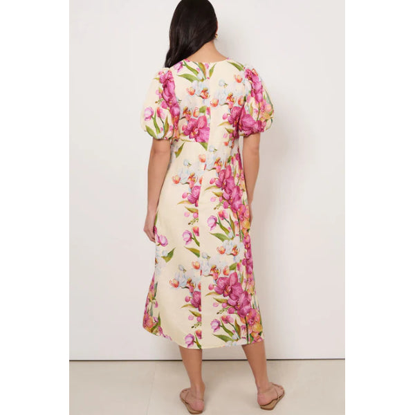 Marissa Tie Detail Linen Dress