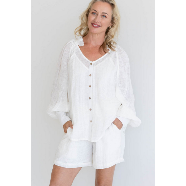 Mika Linen Blouse