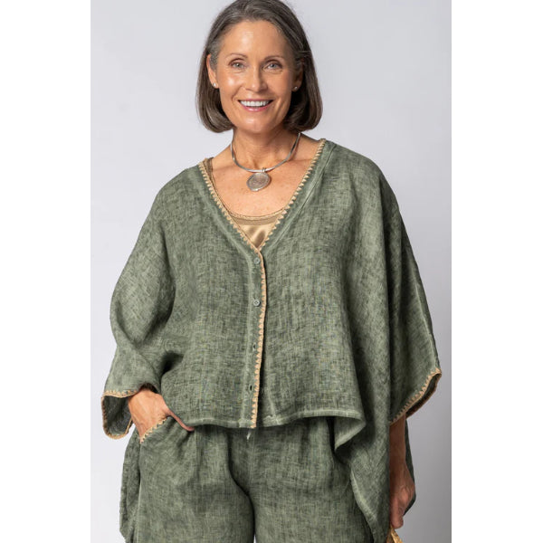 Mireya Linen Top