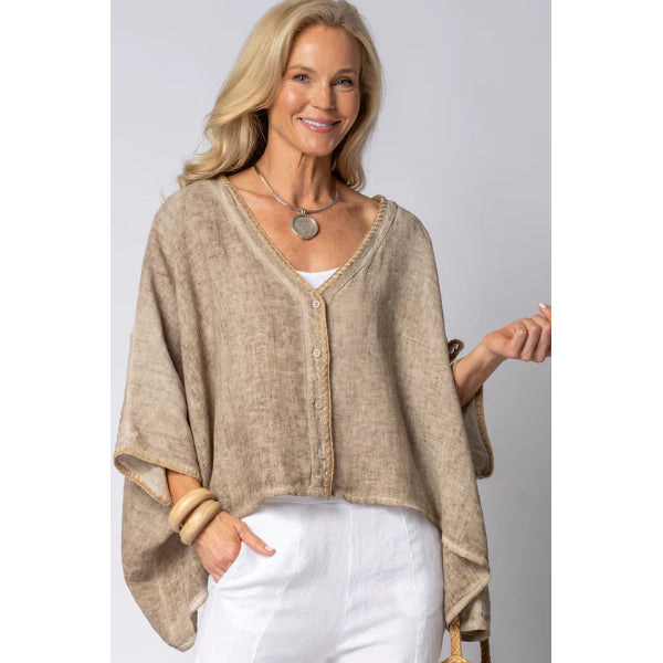 Mireya Linen Top