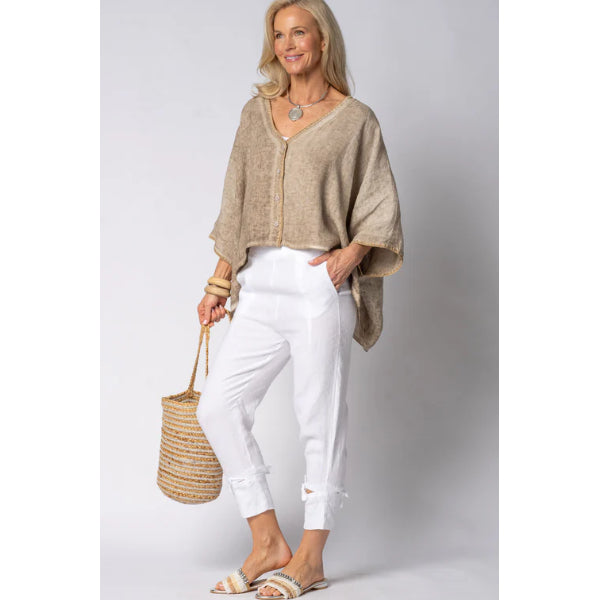 Mireya Linen Top