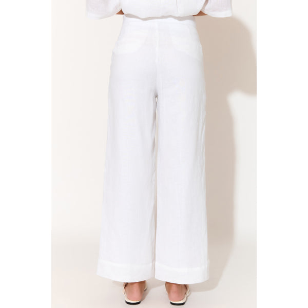 Nisha Cropped Linen Pants