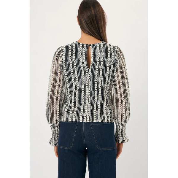 Olivia Crochet Long Sleeve Top