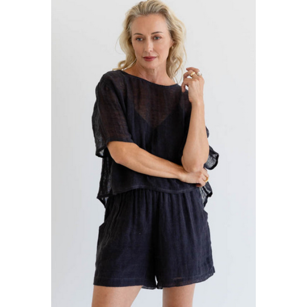 Olivia Linen Top