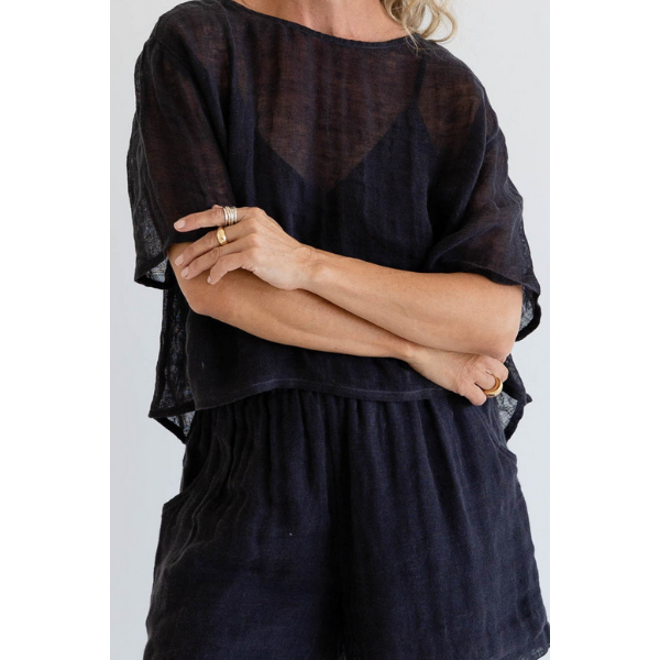 Olivia Linen Top