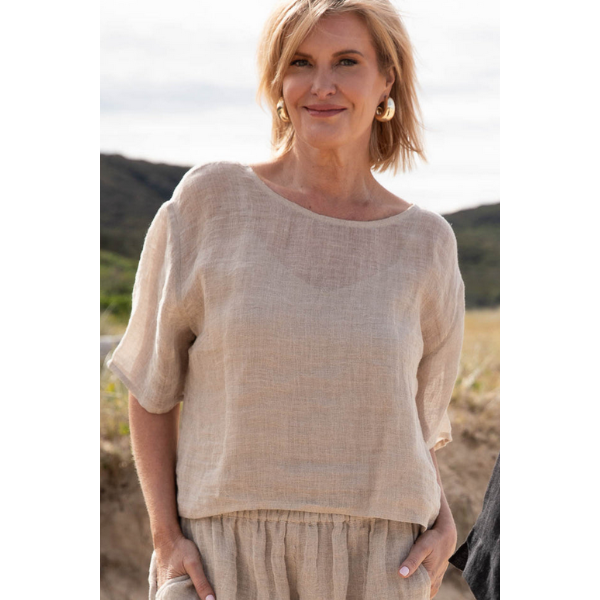 Olivia Linen Top