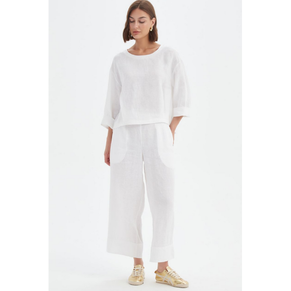 Pleat Hem Top