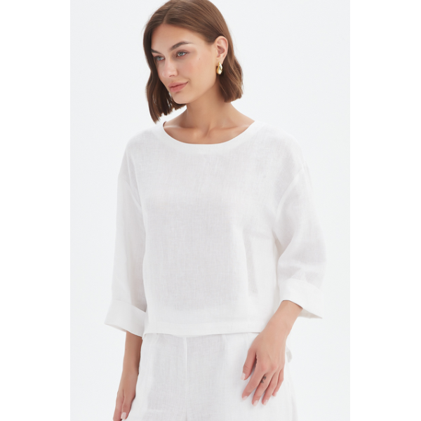 Pleat Hem Top