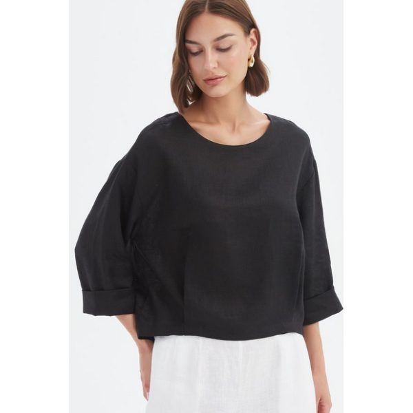 Pleat Hem Top