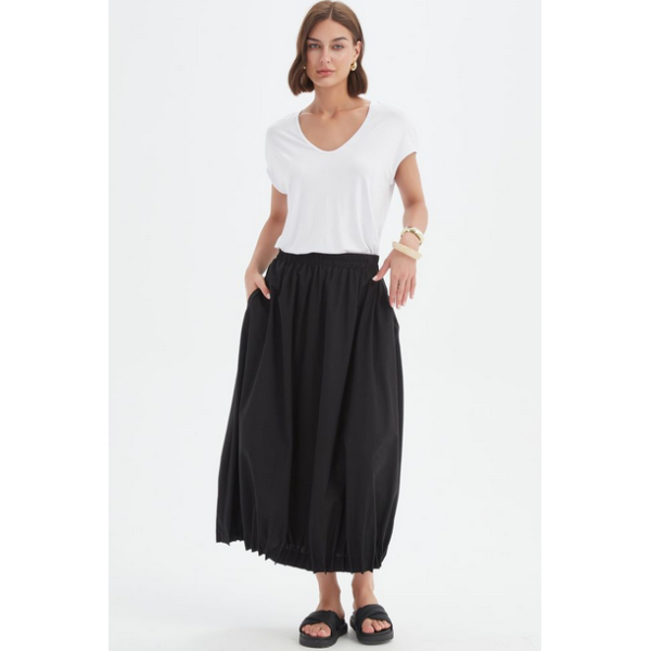 Pin Tuck Hem Skirt