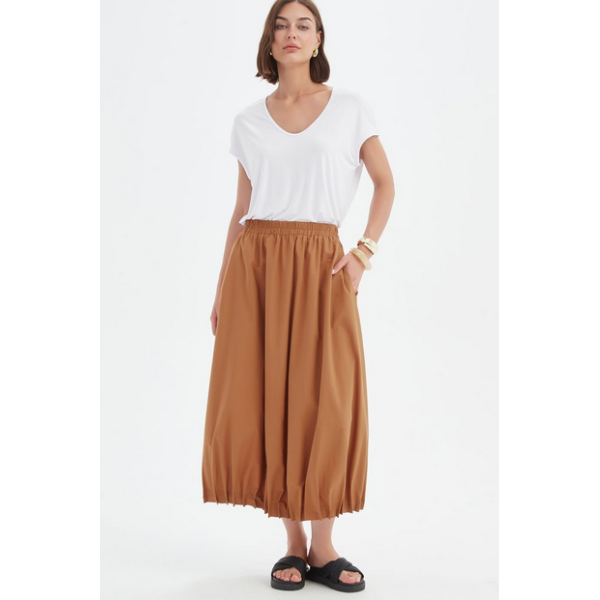 Pin Tuck Hem Skirt