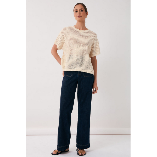 Shayla Short Sleeve Cotton Knit
