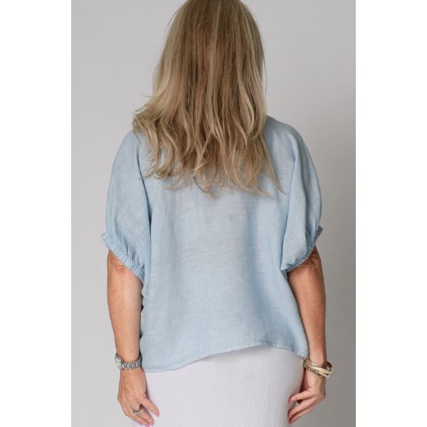 Solene Linen Top