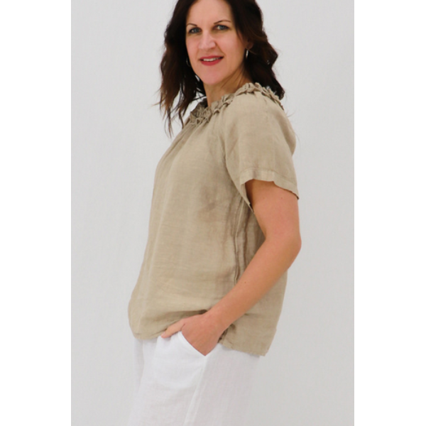 Italia Sweet Ruffle Blouse