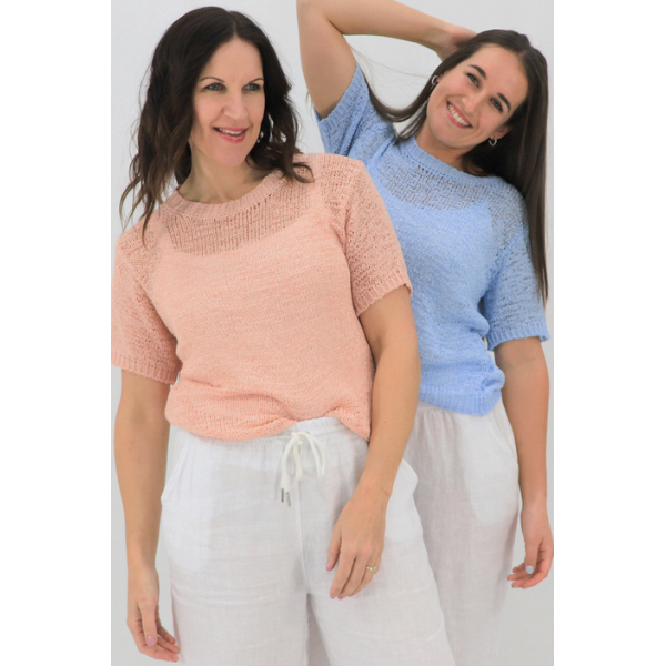 Sylvia Ribbon Knit Tee