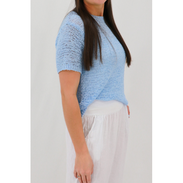 Sylvia Ribbon Knit Tee