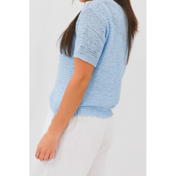 Sylvia Ribbon Knit Tee