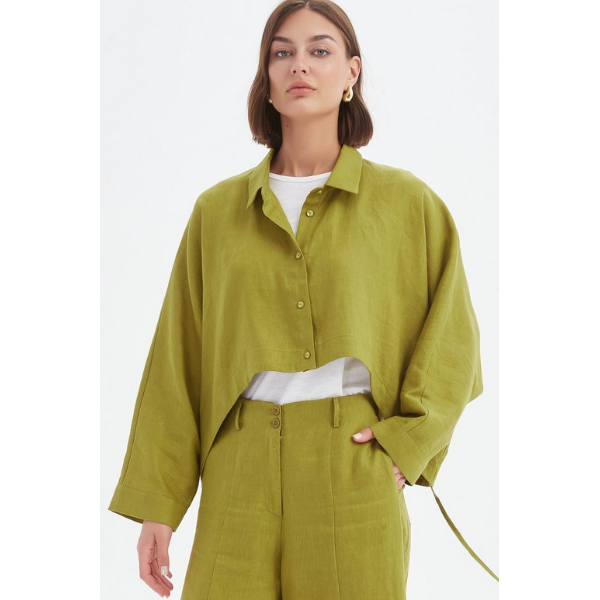 Wide Crop Overshirt