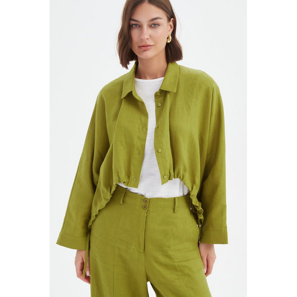 Wide Crop Overshirt