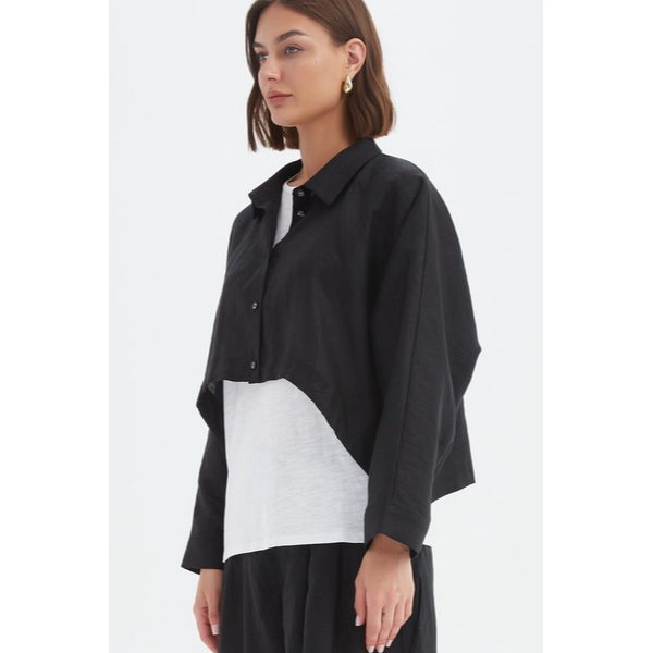 Wide Crop Overshirt