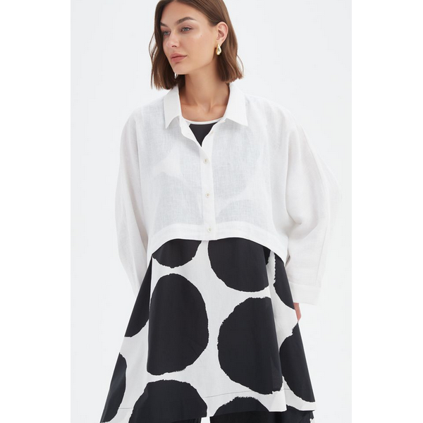 Wide Crop Overshirt